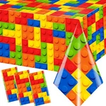3PCS Building Block Tablecloths Birthday Party Supplies Waterproo New. Price: $17.57.