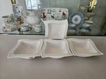 Villeroy & Boch New Wave Cereal Square Bowls SET(4PC)- Premium Porcelain. Price: $97.90.