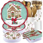 Pammyan Gingerbread House Paper Plates, 25 Set For Kids Xmas Man New. Price: $28.88.