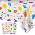 Perfqu 3 Pcs Easter Tablecloth-happy Bunny 54" X 108", New. Price: $17.99.