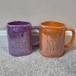 Rae Dunn Iridescent Halloween Mug Set Drink Up Witches More Boos Please New. Price: $23.99.