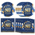 40PCS 80TH Birthday Decorations Formen Navy Blue An... New. Price: $18.42.