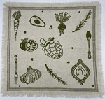 Creative Co-op Kitchen 4 Pack X20 Minimalist Veggies Green Napkins New. Price: $19.99.