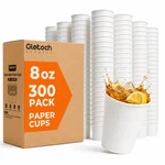 Glotoch 8OZ Paper Party Cups Disposable 300 Pack, White Leak-proof Bpa-f... New. Price: $34.74.