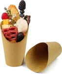 Camkyde 50 Pcs French Fries Holder, 12OZ Disposable Paper Fry Cups Charcu New. Price: $17.99.