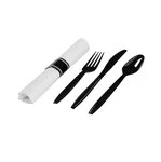 Fineline Setting 2530-BK Black Plastic Fork/knife/spoon Kit 100PCS-CS New (35C). Price: $68.98.
