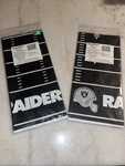 2 54 X 96 Inch Vegas Raiders Nfl Pro Football Plastic Table Cover, New. Price: $24.00.