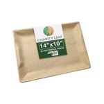 Charity Leaf Disposable Palm 14" X 10" Trays (25 Pieces) B... Fast Usa Ship New. Price: $58.73.