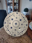 FIVE(5) Churchill England Finlandia Blue White Dinner Plates Ex Cond 10 Used. Price: $85.00.