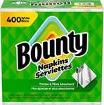Bounty Paper Napkins, White, 200 Count Or 400 New. Price: $10.79.