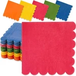 Sparkle And Bash Colorful Napkins 150 Pack 6.5 X 2-PLY, Scalloped Paper New. Price: $28.03.