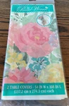 The Pioneer Woman Floral Plastic Table Covers 54"X108" Set Of Two /flowers New. Price: $5.33.
