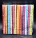 Amscan Stripe Style Beverage Napkins 16-2PLY New. Price: $7.99.