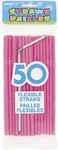 Disposable Hot Pink Plastic Flex Straws 11.5" 50 Count For Parties & Everyday New. Price: $11.85.