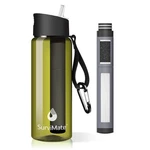 Survimate Filtered Water Bottle: 0.01 M, Bpa-free, Nsf Certified For Camping New. Price: $38.31.