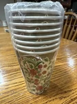 Vtg Lot Of Christmas Holly Berries Gold Accent Hot Cold Paper Cups 8-9OZ Usa Open. Price: $15.00.