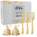 Disposable Mini Forks 300 Pieces 4 Inches Gold Plastic... New. Price: $48.36.