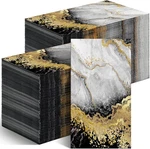 Geyoga 200 Pcs Marble Guest Napkins Ply Disposable 15.8 13 Inch, Black Gold New. Price: $30.29.