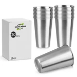 Hamiladuo 20PACK 16 Oz Steel Pint Cups,stainless Large, Color New. Price: $66.99.