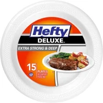 Hefty Deluxe Extra Strong & Deep Foam Plates, Round, White, 10.25 Inch, 15 Count New. Price: $6.66.