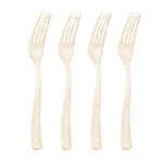 150 Pack Gold Glitter Plastic Forks, Heavy Duty Disposable, Cut... New. Price: $32.25.