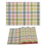 Buffalo Check Placemats - Set Of 4 Gingham Table Yellow Multi New. Price: $22.77.