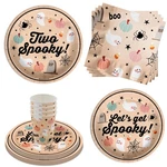 64 Pcs Two Spooky 2ND Birthday Party Supplies, Halloween Tableware Kit Set 16 New. Price: $35.33.