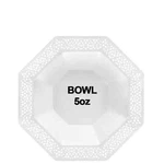 Lillian Tablesettings Lacetagon Plastic Plate Pearl 5 Oz -10 Pack New. Price: $18.88.