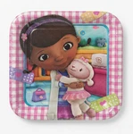 Doc Mcstuffins Square Plates 8 Pack Hallmark Disney Junior Lambie Party New. Price: $6.99.