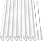 Alink 8 Clear Boba Straws 13MM Reusable Jumbo Smoothie + 2 Cleaning Brush New. Price: $10.99.