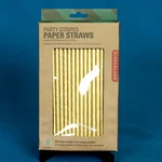 Kikkerland 144 Pk Gold Biodegradable Striped Paper Straws - Wedding Party Open. Price: $8.99.