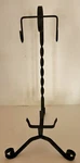 Cast Iron Vtg 16" Tall Stand/pillar Candle Holder - Metal Euc Used. Price: $14.95.