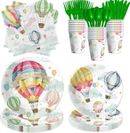 Hipvvild Hot Air Balloon Party Tableware Birthday Baby Shower Decor New. Price: $20.79.