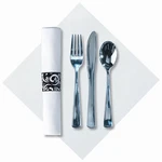 Hoffmaster 119978 Linen-like Scroll Metallic Cutlery 100 / Cs New. Price: $180.39.