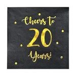 Cheers To Years Cocktail Napkins Happy 20TH Birthday Decorations For Men... New. Price: $15.90.