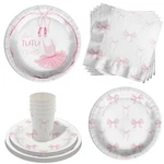 She Is Tutu Cute Pink Bows 2ND Birthday Party Tableware Set For 16 Guests New. Price: $39.57.