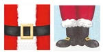 Santa Boots And Suit Christmas Cocktail Napkins Bundle New. Price: $12.99.