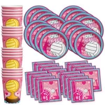 Love Volleyball Birthday Party Supplies Set Plates Napkins Cups Tableware Kit New. Price: $28.72.