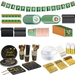 Happy Birthday Disposable Dinnerware Set Paper Plate Party Supplies For 25 Guest New. Price: $25.60.