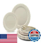 Occasions Finest Plastic Tableware 150 Piece Set 25 Guests Vintage New. Price: $64.24.