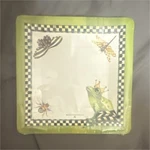 Mackenzie-childs Frog Checked Pattern Paper Party Plates Animals Theme 8CT New. Price: $7.00.