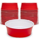 Gobig Red Party Cup Bowls - 30 Large Disposable Plastic New. Price: $30.12.