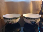 2 Villeroy & Boch French Garden Fleurence Small Fruit Cereal Open Bowls Used. Price: $45.00.