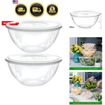 Disposable 48 Ounce Round Crystal Clear Plastic Serving Bowls With Lids, Part... New. Price: $26.99.