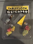 Boston Warehouse Set Of 4 Tablecloth Weights Gourmet Wine & Cheese 2000 New. Price: $10.49.