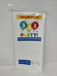 2 Party 3-PACK Birthday Plastic Table Cover 54 X 108 White Washable New. Price: $12.99.