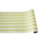 Hester & Cook Bright/classic Green Stripe Paper Table Runner 20 X 25 New!. Price: $30.00.