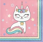 Sassy Caticorn Paper Lunch Napkins 16 Pack Party Tableware Supplies New. Price: $13.99.