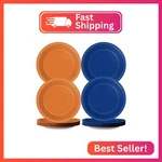 Wiooffen 48 Pcs Orange Blue Party Plates Birthday Disposable New. Price: $15.67.