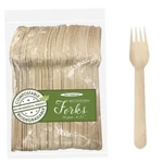 50 Forks Eco-friendly Disposable Wooden Cutlery Biodegradable Natural Birchwood New. Price: $9.99.